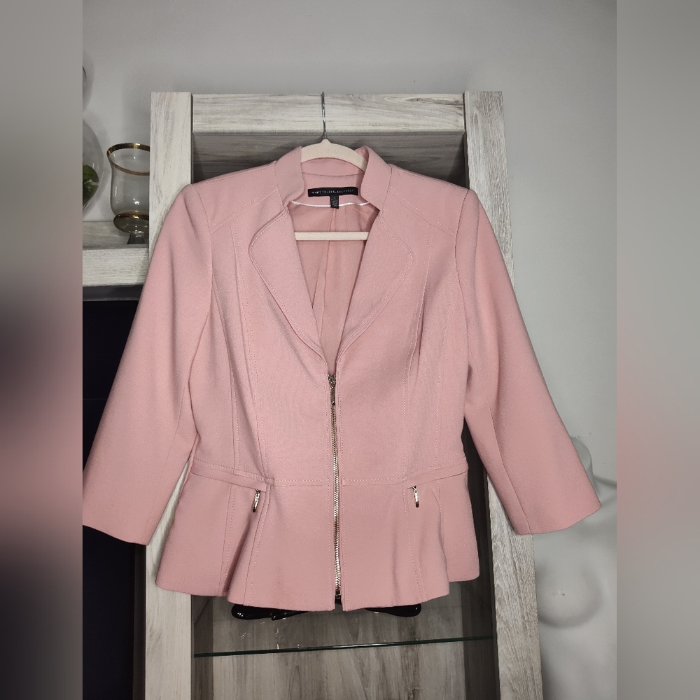 White House Black Market Blush Pink Sz 4 Pit To Pit 18"